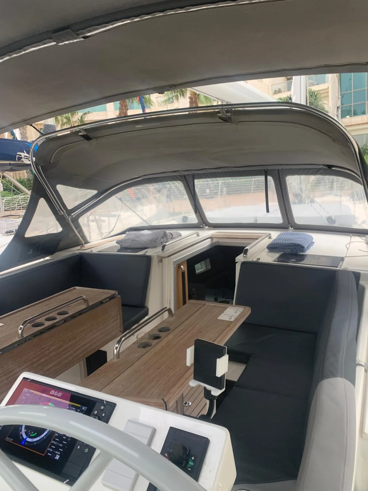 Cockpit aboard Manhattan